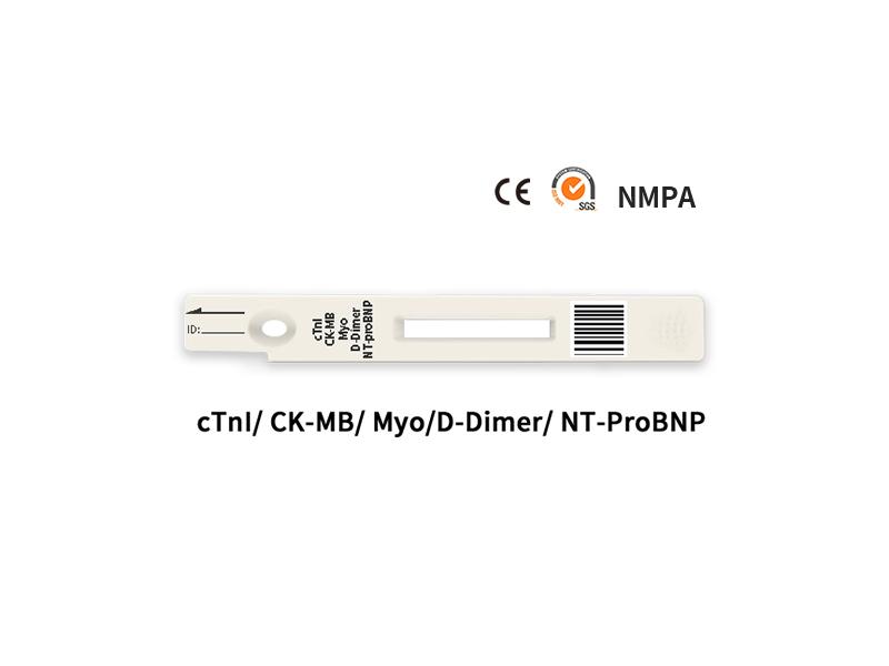 Biotime 5 in 1  cTnI  CK-MB Myo  NTproBNP  D Dimer rapid fluorescence immunoassay test