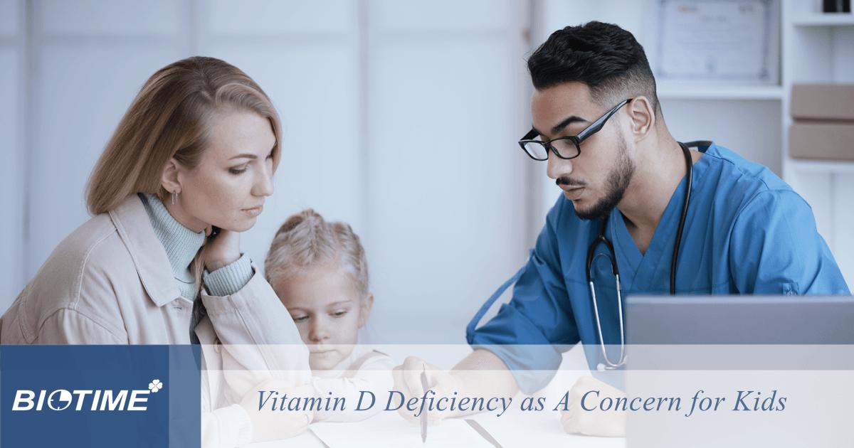 la deficiencia de vitamina D como una preocupación para los niños
