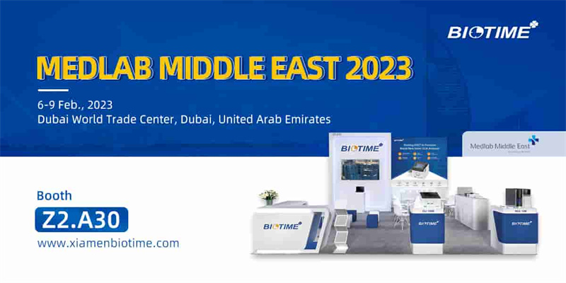 Biotime en Medlab Oriente Medio 2023 Dubái